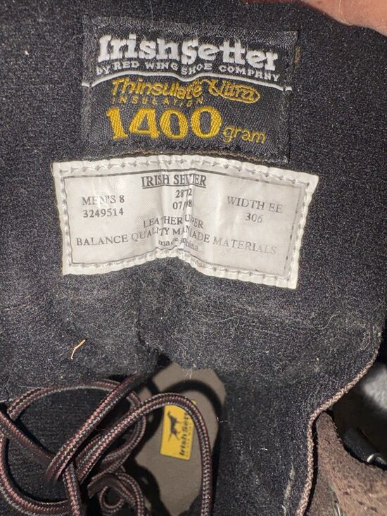 Irish Setter by Red Wing Classic Work Boots Sz 8 EE – Built to Last main image 4